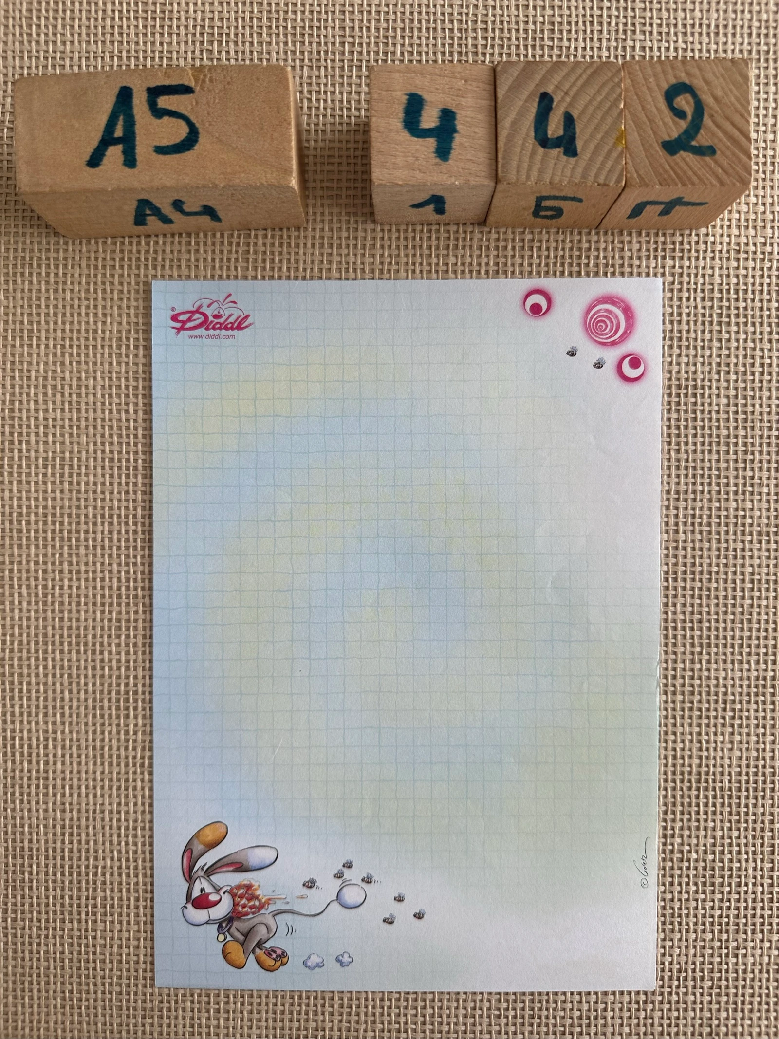 Diddl gekleurd briefpapier A5 nr.442